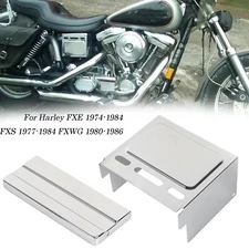 Chrome Battery Top & Side Cover For Harley Low Rider Sportster 1200 883 XLH883
