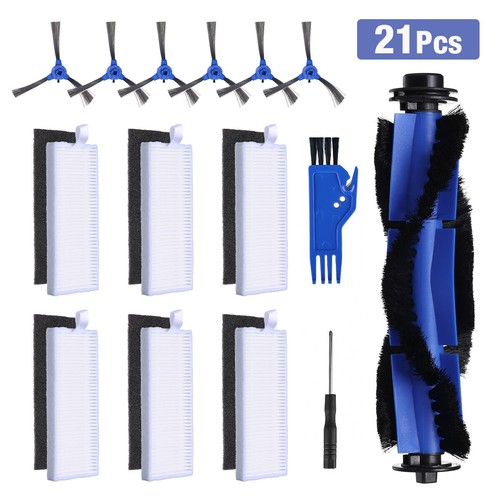 21Pcs Replacement Side Brushes Filter 