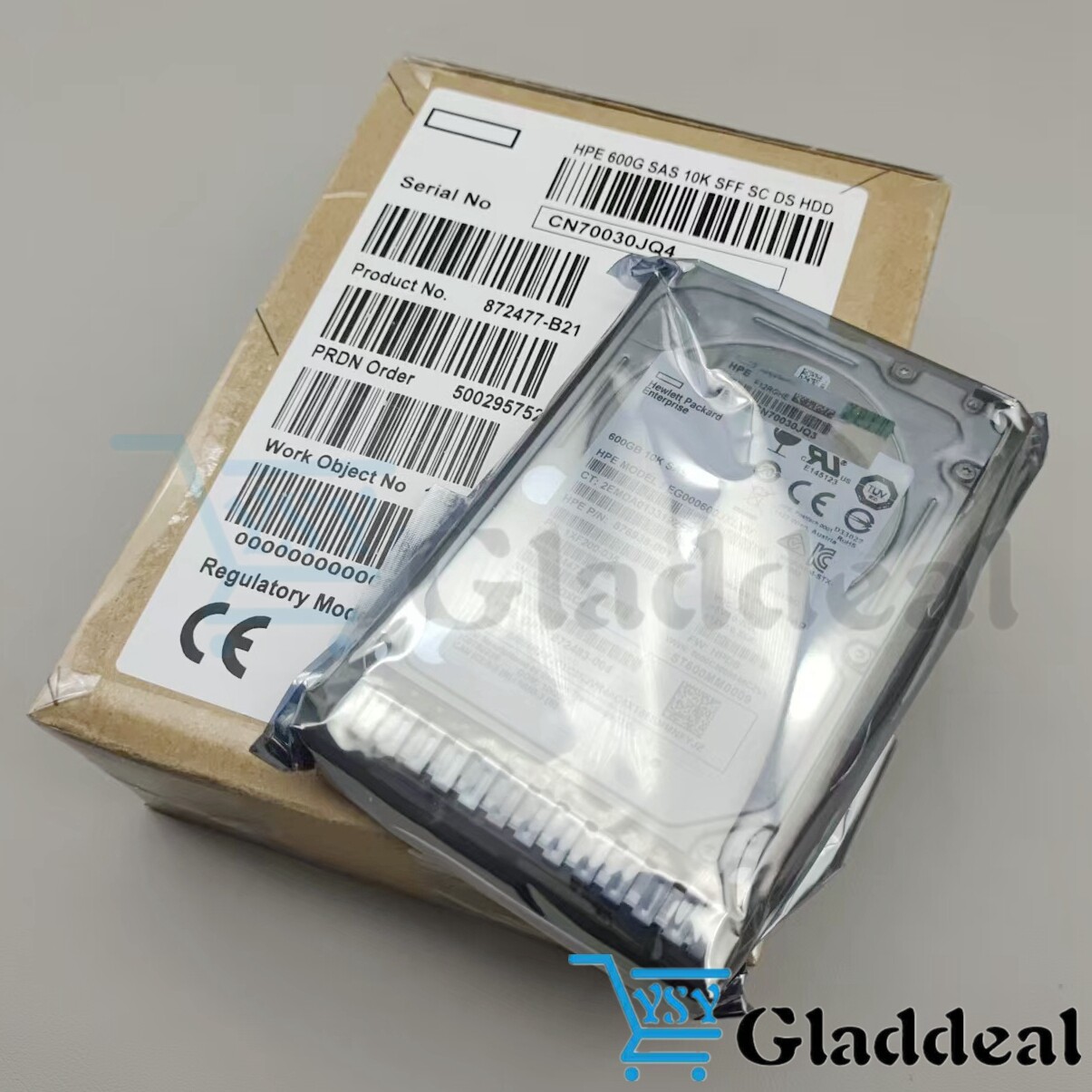 New 872477-B21 872736-001 HPE 600GB 10K SAS 2.5 12Gb/s 512e DS FW SC HDD