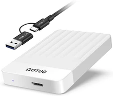 Disco Duro Externo 1TB, USB 3.0 y Tipo-C, Almacenamiento Portátil de Expansión