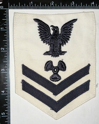 WWII USN US Navy Machinist Petty Officer 2nd Class Rate Patch | eBay