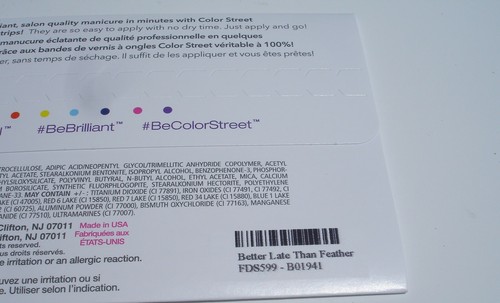 Color Street Nails - Better Late than Feather - Retired - Picture 2 of 2