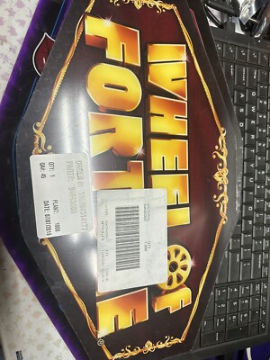 IGT AVP Plexiglass Topper Insert Slot Machine- Wheel Of Fortune Maroon