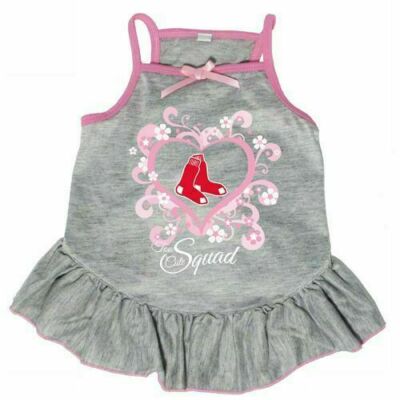 BOSTON RED SOX DOG CAT PINK TOO CUTE SQUAD CHEERLEADER DRESS CHOOSE SIZE