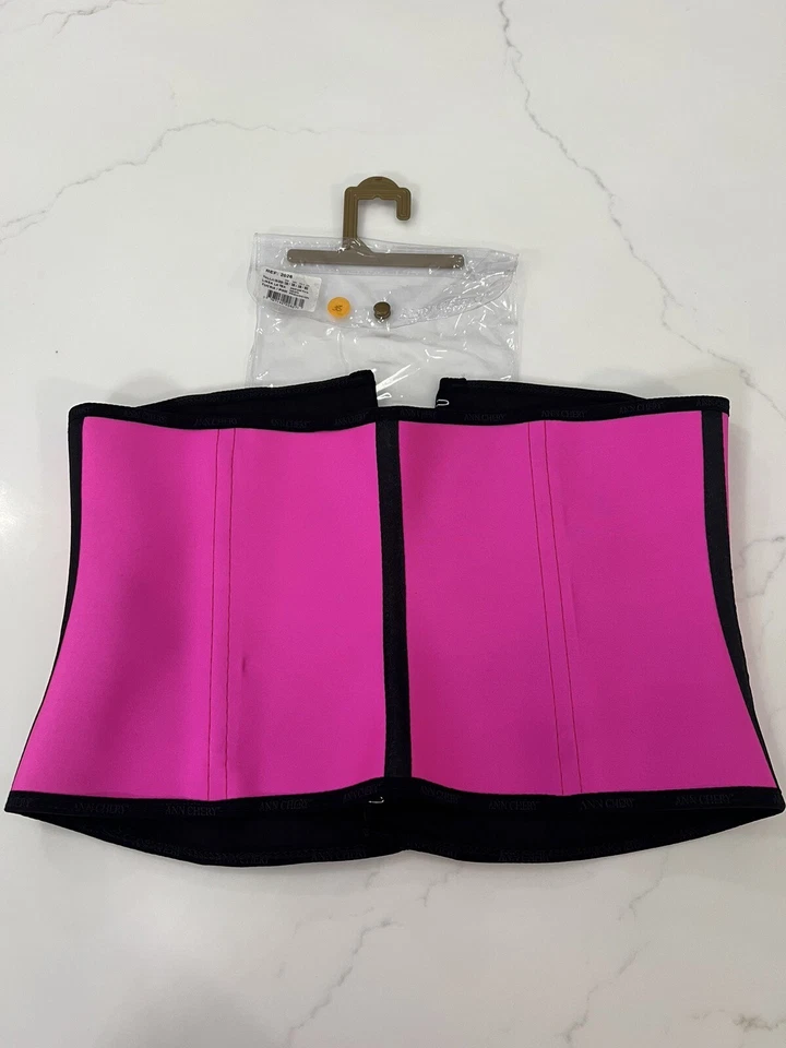 Ann Chery Women's Latex Classic 2- Hook Vest Waist Trainer- Pink Sz38 - Image 3 of 4