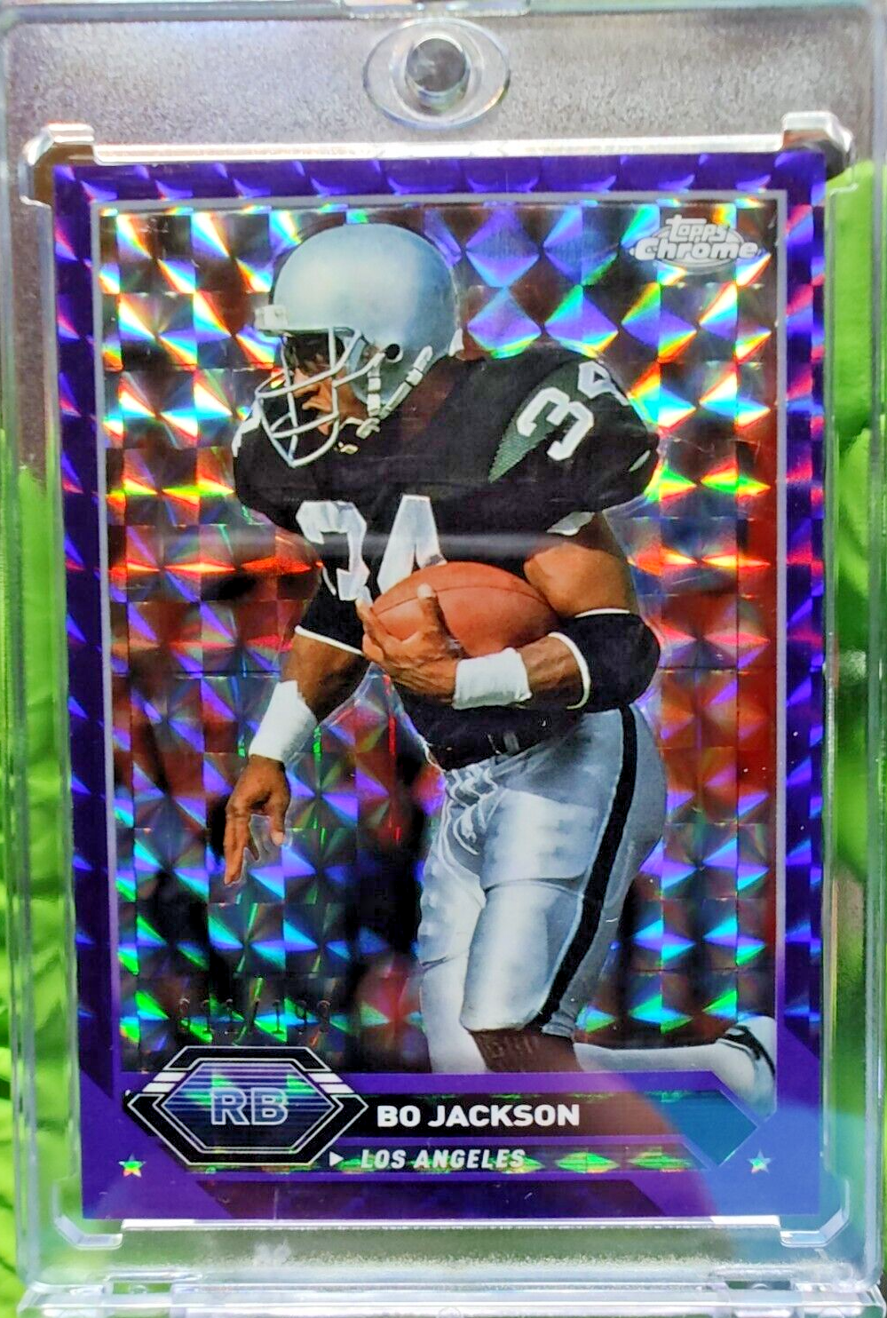 2024 Topps Chrome Purple Refractor Bo Jackson low number out of /199! 🔥🔥🔥