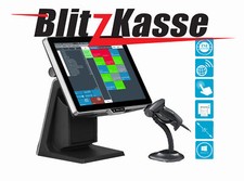 ✅TSE✅  15" Blitz!Kasse Handel Kassensystem SCANNER-KASSE für MiniMarkt 