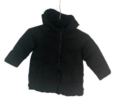 GAP Kid Boy Cold Control Max Puffer Jacket In Black Size 5 Years rip on sleeve