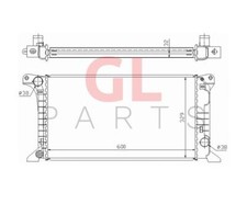 Radiatore Di Raffreddamento Motore Per Ford Transit 1986 - 1991 6160271 Nuovo