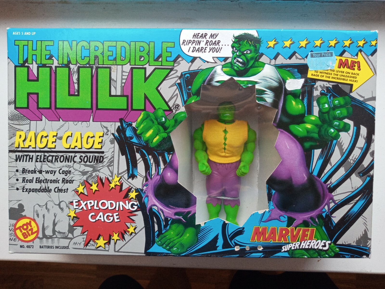 hulk rage cage toy