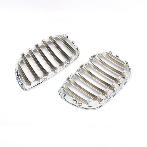 For BMW X5 E53 2004 2005 2006 Pair Chrome Front Bumper Grille Hood Kidney Grills - Picture 2 of 10