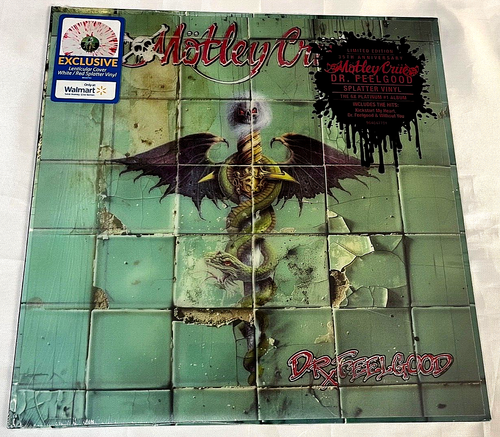 Motley Crue Dr Feelgood 35th Anniversary Red White Splatter Vinyl 3D Lenticular - Picture 2 of 8