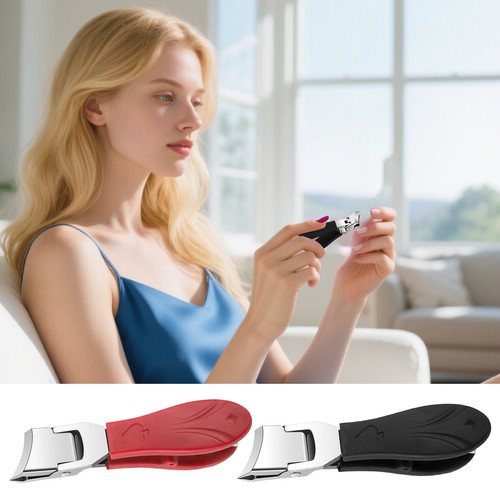 Curved Head Toe Nail Clippers Wide Jaw Opening Anti-Splash Nail Clipper stunning - Picture 3 of 12