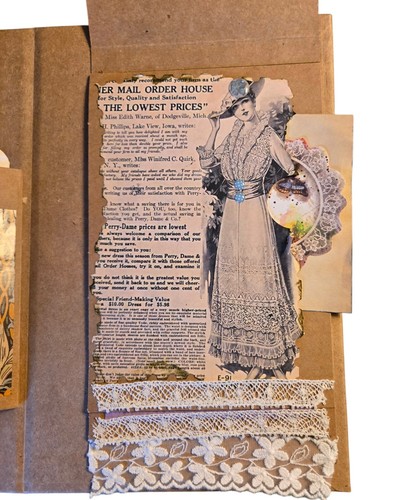 Handmade Interactive Junk Journal Pockets Fold-out Pages for Photos Writing Art - Picture 17 of 22