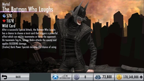 Injustice Gods Among Us Android  and iOS Metal The Batman Who Laughs