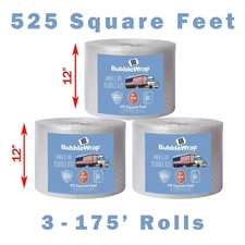 Official Sealed Air Bubble Wrap - American Bubble Boy 525' Small Bubble Wrap