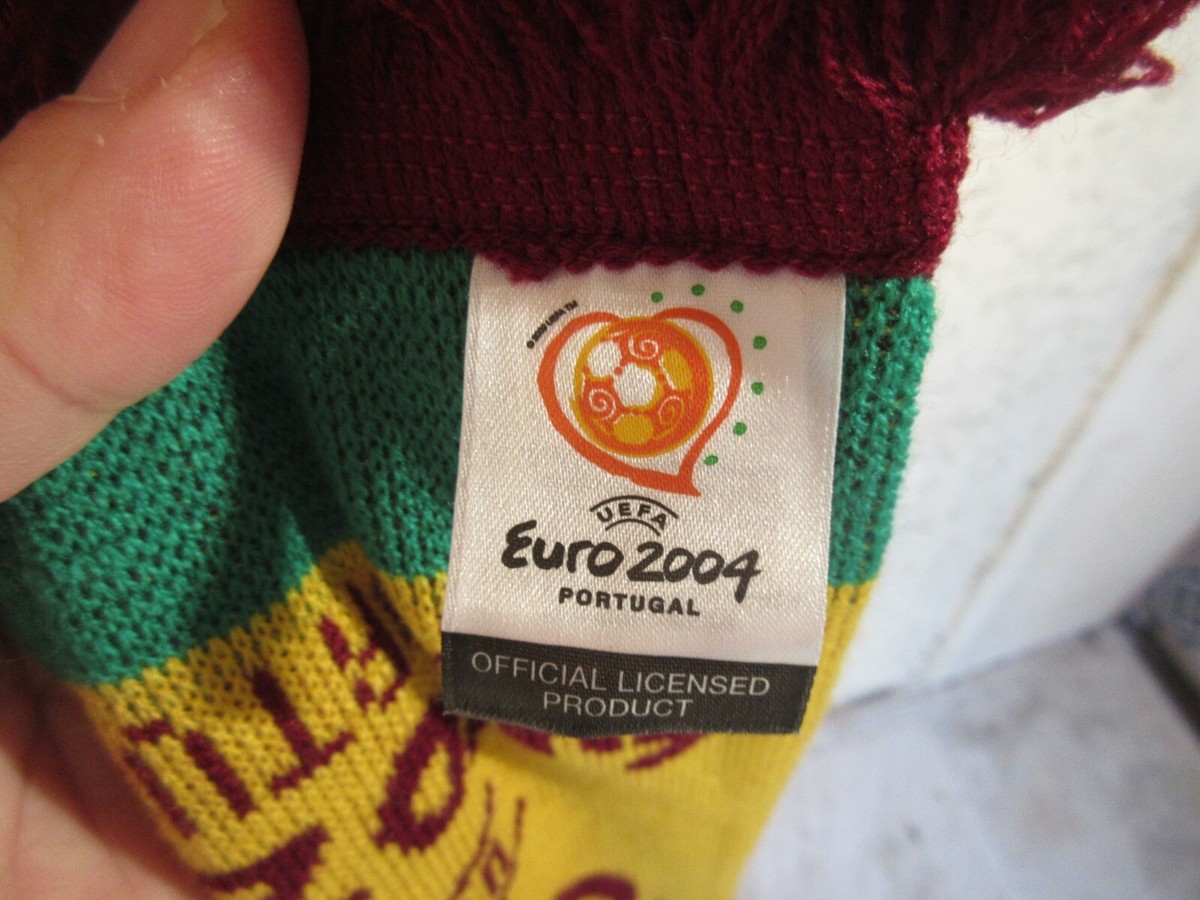 écharpe PORTUGAL vintage EURO 2004 double-face supporter scarf cachecol | UK écharpe PORTUGAL vintage EURO 2004 double-face supporter scarf cachecol | UK