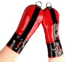 100% Latex Rubber Gummi Handmade Gloves Cosplay Mittens 0.4mm S-XXL