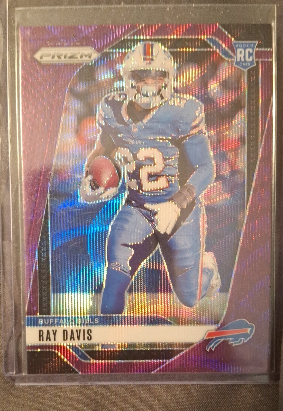 2024 Panini Prizm - Rookies Ray Davis #382 Purple Wave Prizm /99 (RC)