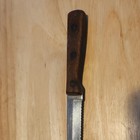 Serrated Steak Knife 4 in Blade, Wood Handle, Stainless Steel, Handmade — photo 1