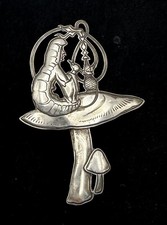 RARE Vintage Kit Carson Sterling Silver Alice in Wonderland Fairytale Art Nouvea