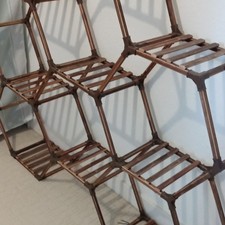 Brown Bamboo Freestanding Shelving Unit, 6 Shelves, 100 x 30 x 150 cm