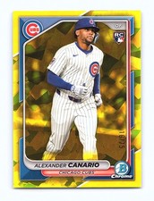 2024 Bowman Chrome Sapphire #38 Alexander Canario Yellow #/75