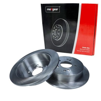 2x MAXGEAR BREMSSCHEIBEN 284mm VOLL HINTEN passend für SSANGYONG ACTYON KORANDO 