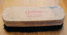 Vtg 1950's Quintone Wood Handle Horsehair Mixture Shoe Polish Brush 5 1/2" FREE