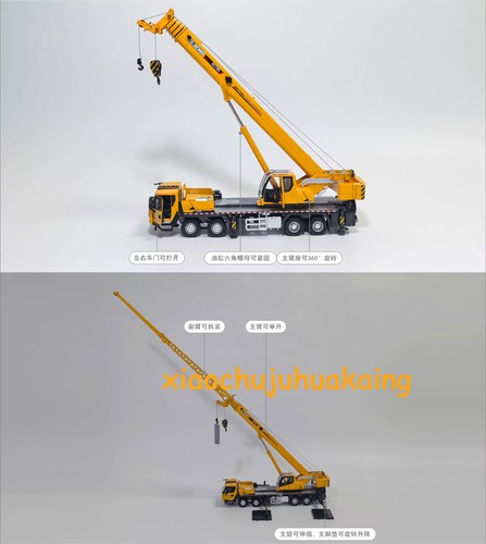 1:50 Scale XCMG XCT50G Tons Truck Crane Model Toy Diecast Construction Machinery - Afbeelding 7 van 10