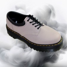 Dr. Martens 8053 Quad Retro Vintage Taupe Platform Derby Oxfords, Size 11