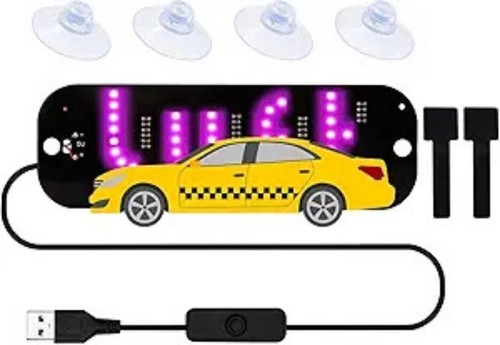 Light for Car, Sign for Car Windshield, Sign Decal with Suction Cups and Hook an - Picture 1 of 7