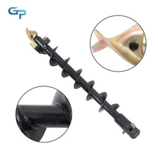 2" Hex Drive 6"x48" Auger Bit, Fits Popular Skid Steer Post Hole Digger Models