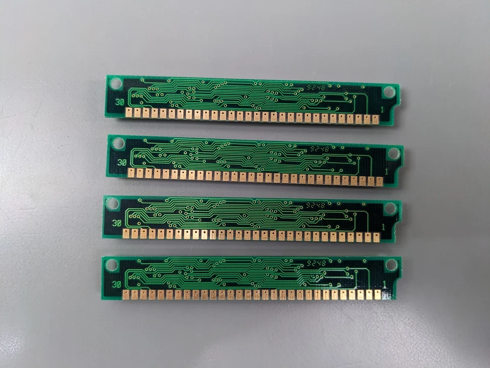 (4) NEC 1MB 30-pin Parity RAM SIMMs (4MB Total) for 286 386 486, FULLY TESTED! - Image 2 of 2