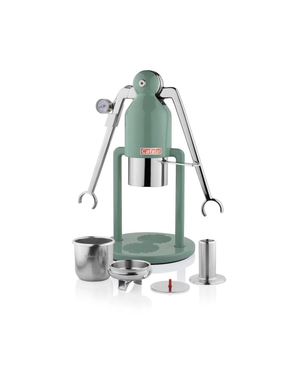 Cafelat Robot Barista Manual Espresso Maker with Pressure Gauge in