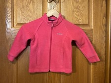 Bi51 Columbia Fleece Jacket Pink Fall Winter Toddler Girls Size 3T