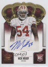 2013 Panini Crown Royale Gold Die-Cut Signatures 5/49 Nick Moody #177 Auto 0b2