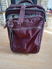 Kipling Youri Spin. Luggage Cabin Size. Purple Suitcase.