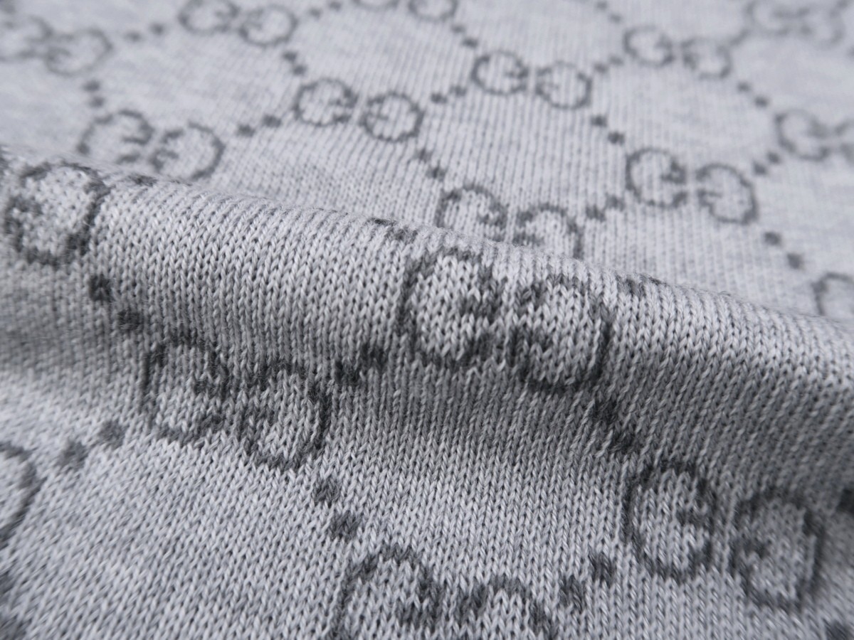 Authentic Gucci GG Pattern and Web Lines Scarf Re… - image 7