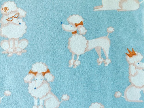 Flannel Fabric, 1 Yard, 44 Inches Wide, 100% Cotton, "Darling Dogs!"