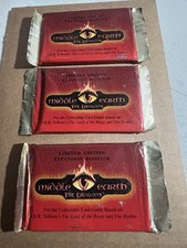 3 Booster Packs 1996 Middle Earth CCG TCG The Dragons Factory Sealed Packs New