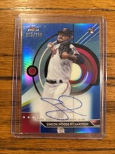 2023 Topps Finest  Finest Autographs Simeon Woods Richardson Blue Refractor /150