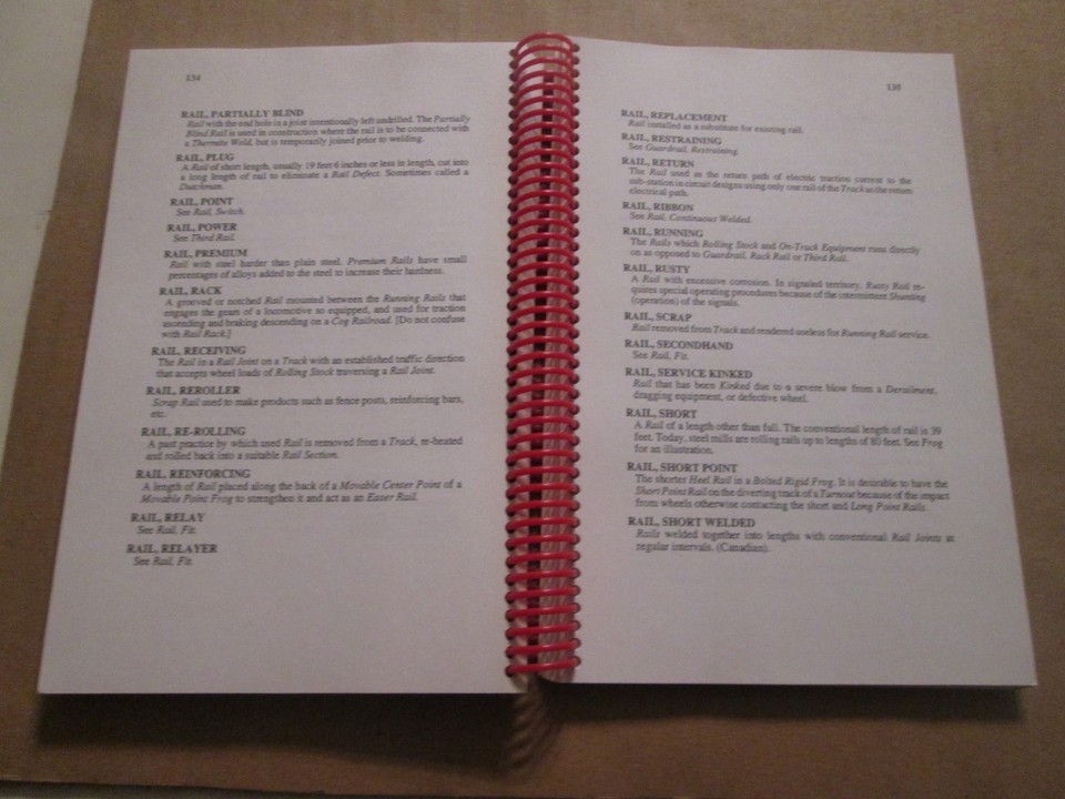 Dictionary of Railway Track Terms | eBay