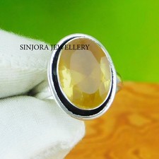 Citrine Gemstone 925 sterling silver handmade Gift Ring US size 5 to 13