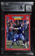 Jim McMahon Chicago Bears Signed 1989 Pro Set Bears Card Beckett Auto 10
