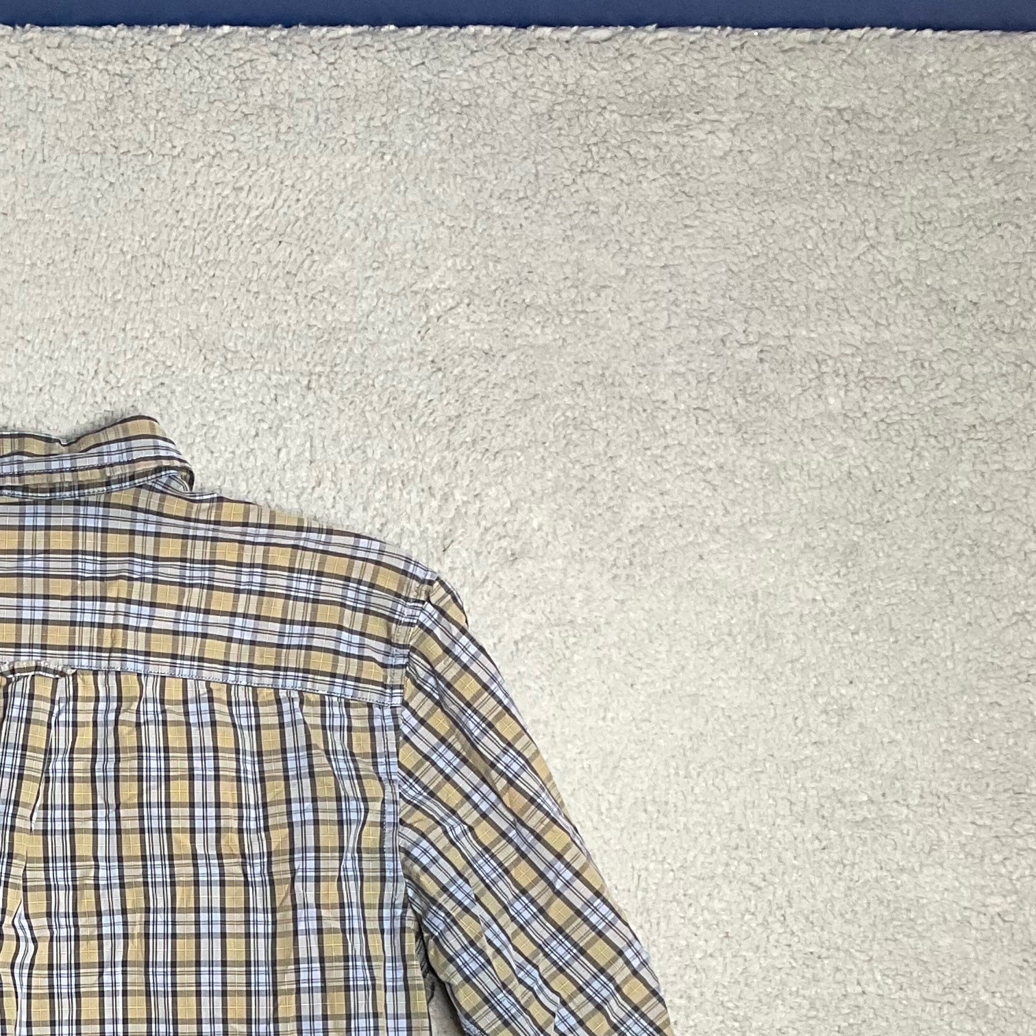 Heritage Basic Editions Blue Plaid Long Sleeve Bu… - image 10