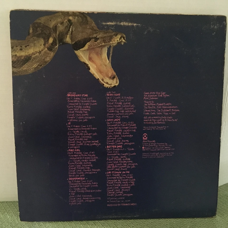 BARRABAS Watch Out 1976 ATCO Records SD 36-136 1st Press VINYL LP  - Image 2 of 4