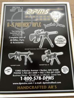 2001 DPMS PANTHER ARMS CATALOG,  PANTHER  BULL  A-15,  PANTHER BULL SWEET 16
