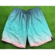 Nike Just Do It Gradient Shorts XL Teal Pink Ombr Swim Trunks