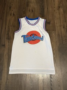 Bugs Bunny #1 Space Jam Tune Squad Basketball Jersey Mens S White Mesh Tank